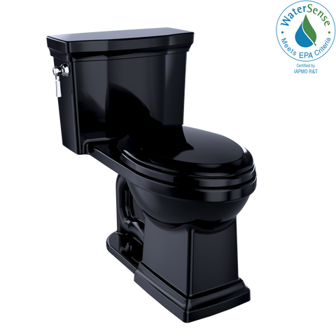 TOTO Promenade II One-Piece Elongated 1.28 GPF Universal Height Toilet, Ebony, Vitreous China, MS814224CEF#51