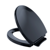TOTO SoftClose Non Slamming, Slow Close Round Toilet Seat and Lid, Ebony, Plastic, SS113#51