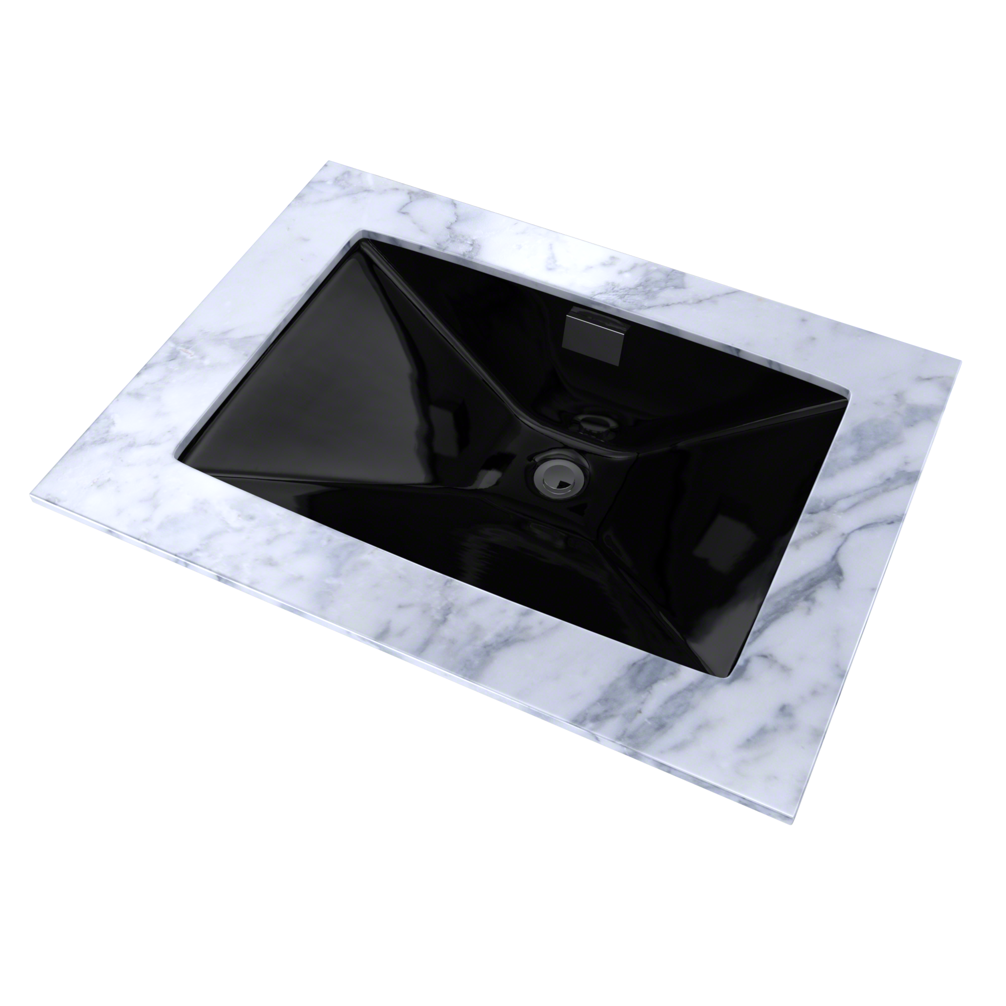 TOTO Lloyd Rectangular Undermount Bathroom Sink, Ebony, Vitreous China, LT931#51
