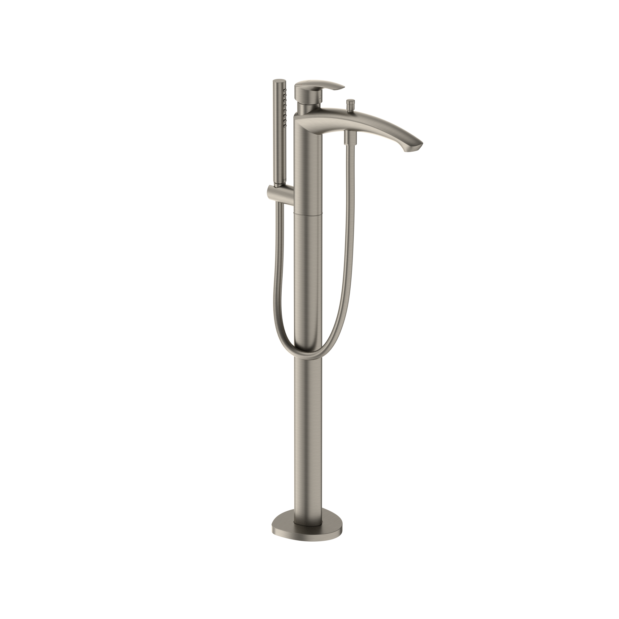 TOTO GM Single-Handle Free Standing Tub Filler with Handshower, Brushed Nickel, Brass, TBG09306U#BN
