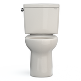 TOTO Drake Two-Piece Round 1.6 GPF Universal Height TORNADO FLUSH Toilet with CEFIONTECT, Sedona Beige, Vitreous China, CST775CSFG#12