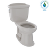 TOTO Eco Dartmouth Two-Piece Elongated 1.28 GPF Universal Height Toilet, Sedona Beige, Vitreous China, CST754EF#12