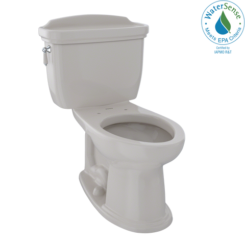 TOTO Eco Dartmouth Two-Piece Elongated 1.28 GPF Universal Height Toilet, Sedona Beige, Vitreous China, CST754EF#12