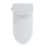 TOTO Vespin II 1G Two-Piece Elongated 1.0 GPF Universal Height Skirted Design Toilet with CEFIONTECT, Cotton White, Vitreous China, CST474CUFG#01