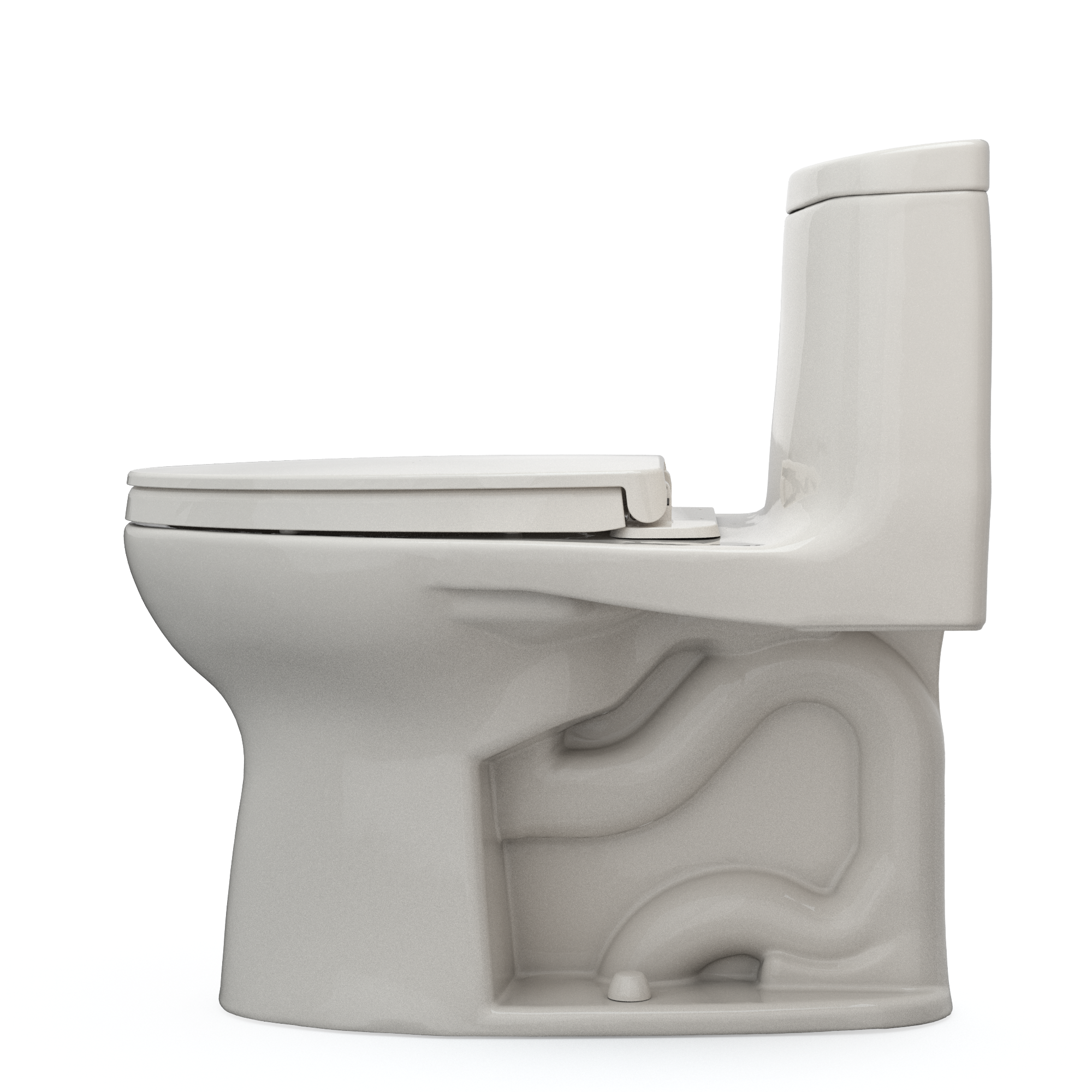 TOTO UltraMax II One-Piece Elongated 1.28 GPF Universal Height Toilet with CEFIONTECT and SS124 SoftClose Seat, WASHLET+ Ready, Sedona Beige, Vitreous China|Plastic, MS604124CEFG#12