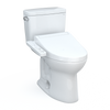 TOTO Drake WASHLET+ Two-Piece Elongated 1.6 GPF TORNADO FLUSH Toilet with C2 Bidet Seat, Cotton White, Vitreous China, MW7763074CSG#01