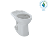 TOTO Drake II Universal Height Round Toilet Bowl with CEFIONTECT, Colonial White, Vitreous China, C453CUFG#11