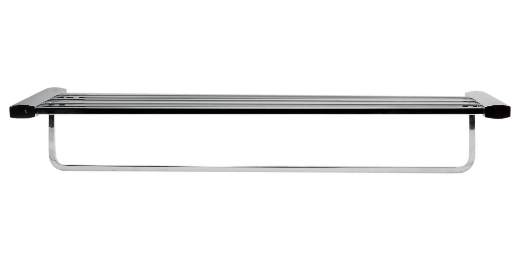 ALFI brand AB9539-PC Polished Chrome 24 inch Towel Bar & Shelf Bathroom Accessory, Brass