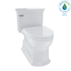 TOTO Eco Soire One Piece Elongated 1.28 GPF Universal Height Skirted Toilet with CEFIONTECT, Colonial White, Vitreous China, MS964214CEFG#11