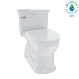 TOTO Eco Soire One Piece Elongated 1.28 GPF Universal Height Skirted Toilet with CEFIONTECT, Colonial White, Vitreous China, MS964214CEFG#11