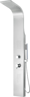 ALFI brand ABSP20 Modern Stainless Steel Shower Panel with 2 Body Sprays, Grey