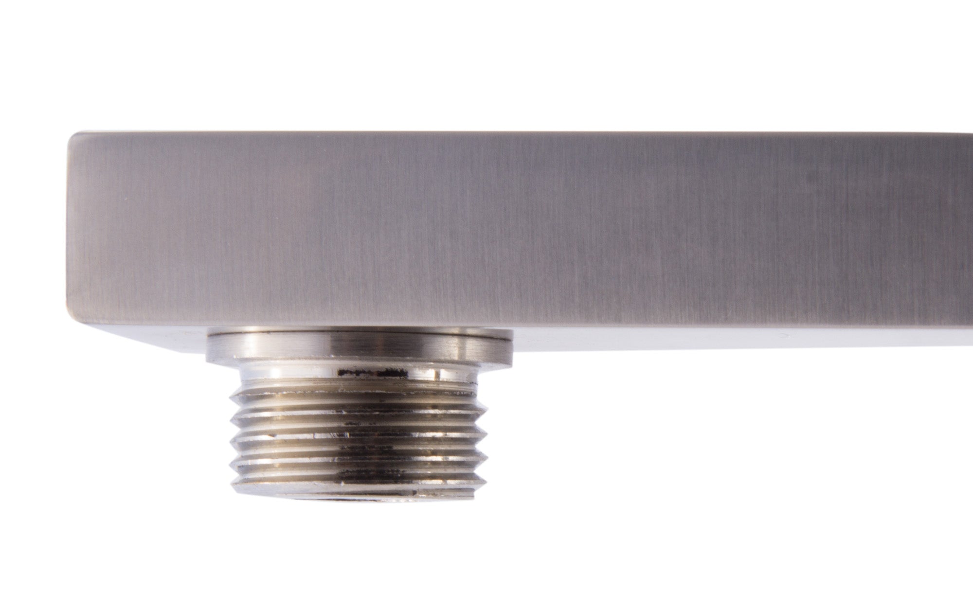 ALFI brand AB12GSW-BN Brushed Nickel 12" Square Raised Wall Mounted Shower Arm, Brass