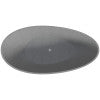 ALFI brand 72" Concrete Free Standing Oval Bathtub, Gray Matte, ABCO72TUB