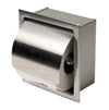 ALFI brand ABTP77-BSS Brushed Stainless Steel Recessed Toilet Paper Holder with Cover, Nickel