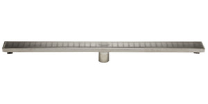Alternate Image for ALFI brand ABLD36D 36" Modern Stainless Steel Linear Shower Drain with Groove Lines, Grey