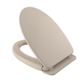 TOTO SoftClose Non Slamming, Slow Close Elongated Toilet Seat and Lid, Bone, Plastic, SS124#03