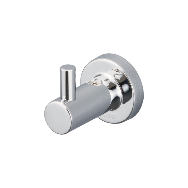 TOTO L Series Round Robe Hook, Polished Chrome, Bronze|Zinc Alloy, YRH406U#CP