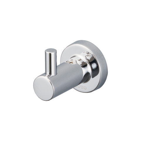 TOTO L Series Round Robe Hook, Polished Chrome, Bronze|Zinc Alloy, YRH406U#CP