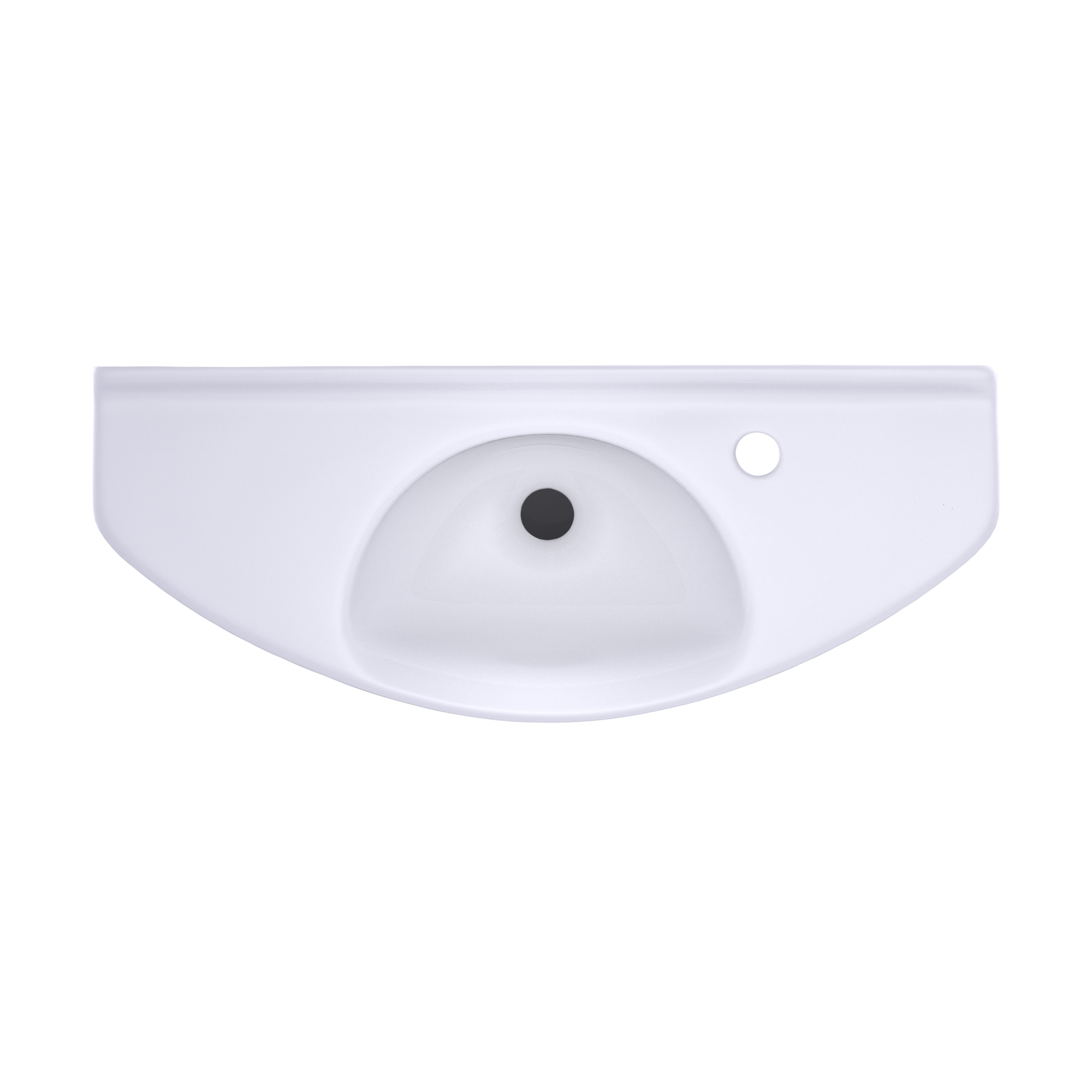 TOTO Oval Wall-Mount Bathroom Sink with CEFIONTECT, Cotton White, Vitreous China, LT650G#01