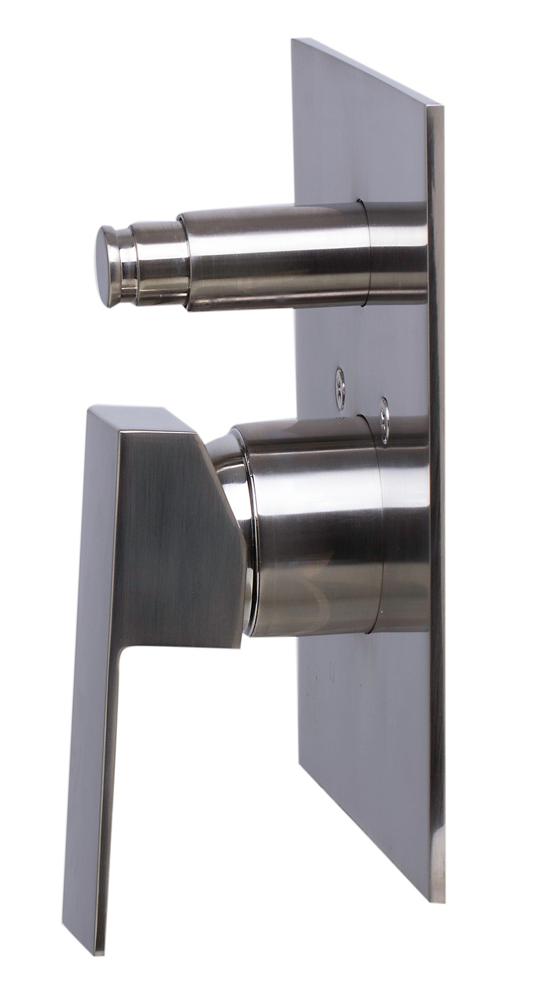 ALFI brand AB5601-BN Brushed Nickel Shower Valve Mixer with Square Lever Handle and Diverter, Brass