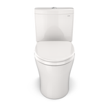 TOTO Aquia IV Two-Piece Elongated Dual Flush 1.28 and 0.9 GPF Universal Height Toilet with CEFIONTECT, WASHLET+ Ready, Colonial White, Vitreous China, MS446124CEMFGN#11