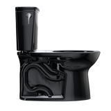 TOTO Drake Transitional Two-Piece Elongated 1.28 GPF TORNADO FLUSH Toilet, Ebony, Vitreous China, CST786CE#51