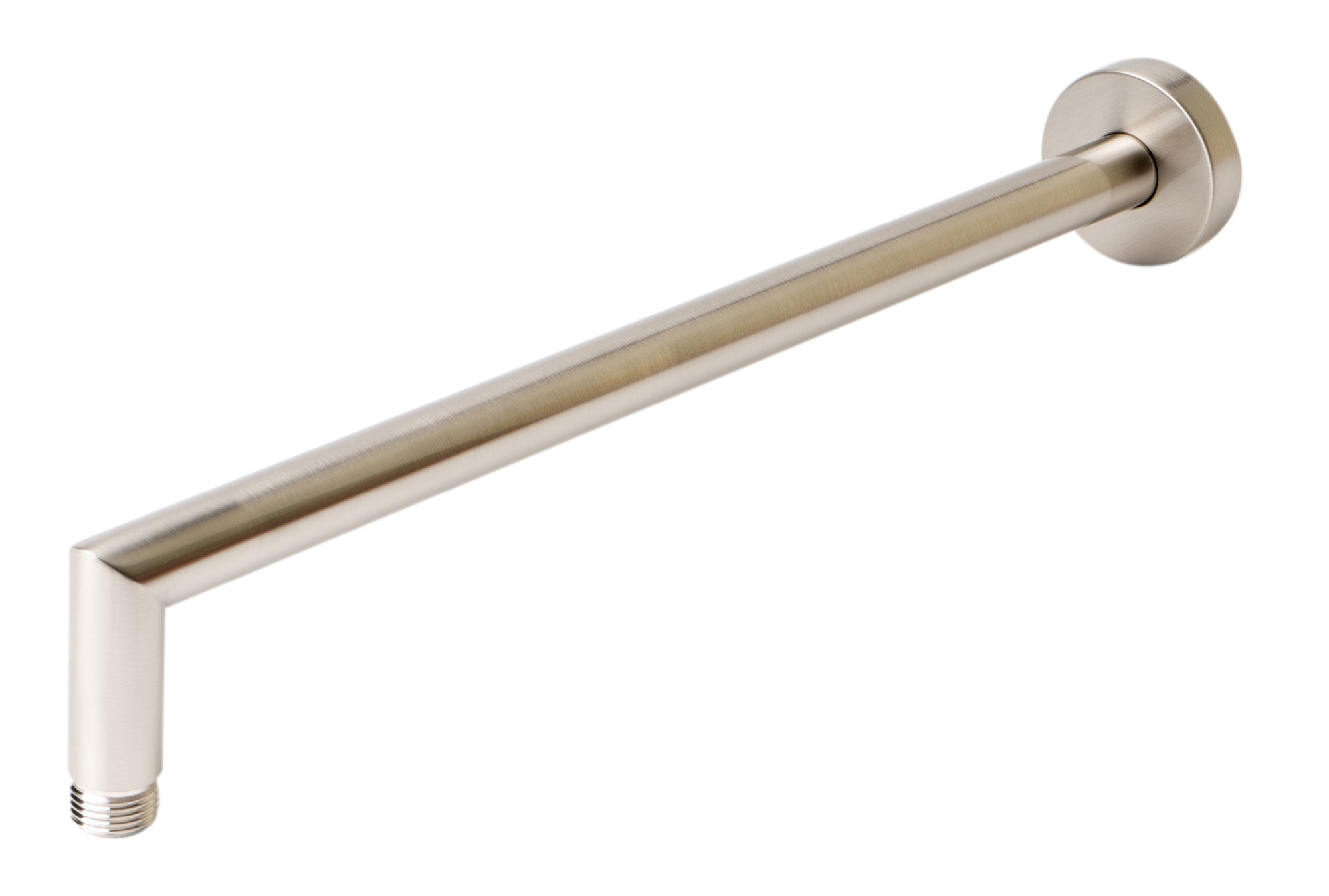 ALFI brand ABSA16R-BN Brushed Nickel 16" Round Wall Shower Arm, Brass