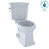 TOTO Promenade II 1G Two-Piece Elongated 1.0 GPF Universal Height Toilet with CEFIONTECT, Cotton White, Vitreous China, CST404CUFG#01