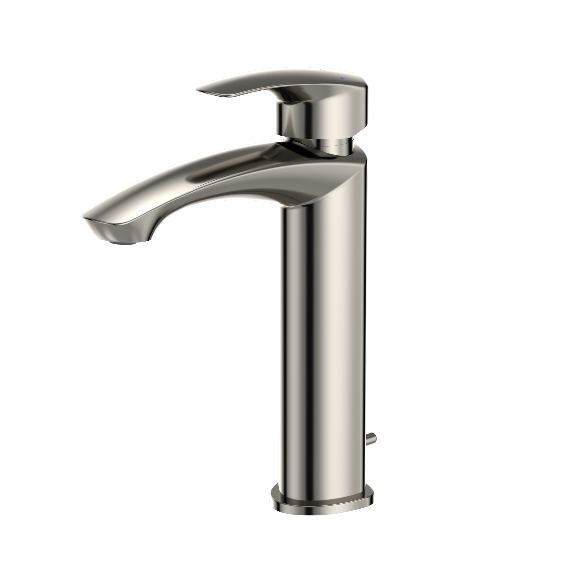TOTO GM 1.2 GPM Single Handle Semi-Vessel Bathroom Sink Faucet with COMFORT GLIDE Technology, Polished Nickel, Brass, TLG09303U#PN