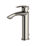 TOTO GM 1.2 GPM Single Handle Semi-Vessel Bathroom Sink Faucet with COMFORT GLIDE Technology, Polished Nickel, Brass, TLG09303U#PN