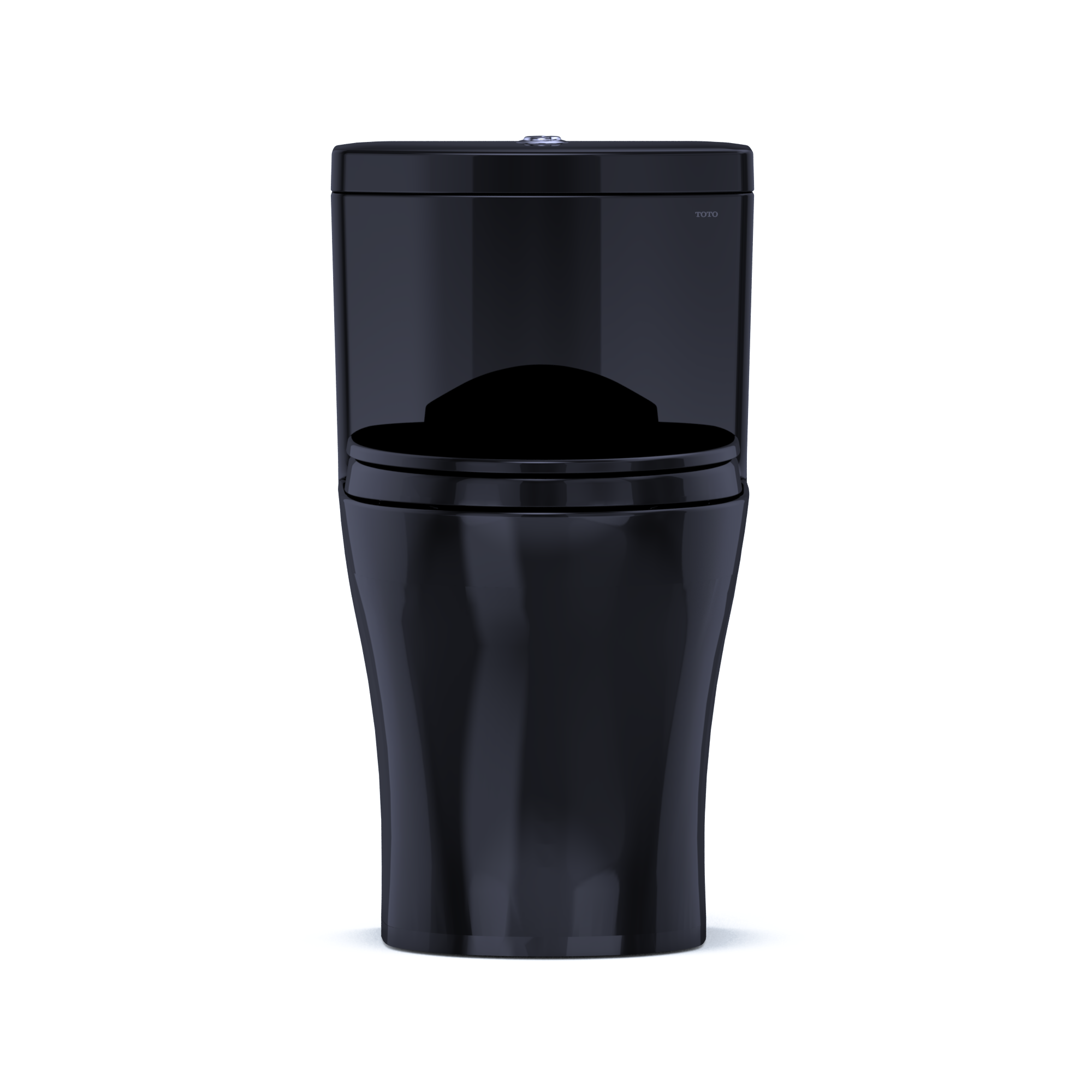 TOTO Aquia IV One-Piece Elongated Dual Flush 1.28 and 0.9 GPF Universal Height, WASHLET+ Ready Toilet, Ebony- Vitreous China, MS646124CEMFN#51