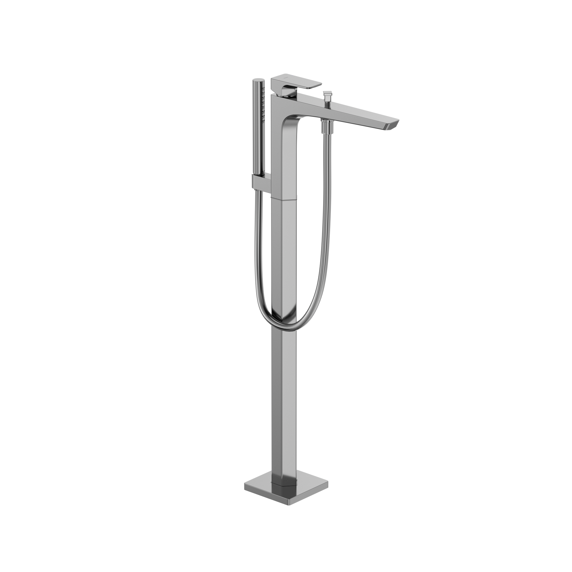 TOTO GE Single-Handle Free Standing Tub Filler with Handshower, Polished Chrome, Brass, TBG07306U#CP