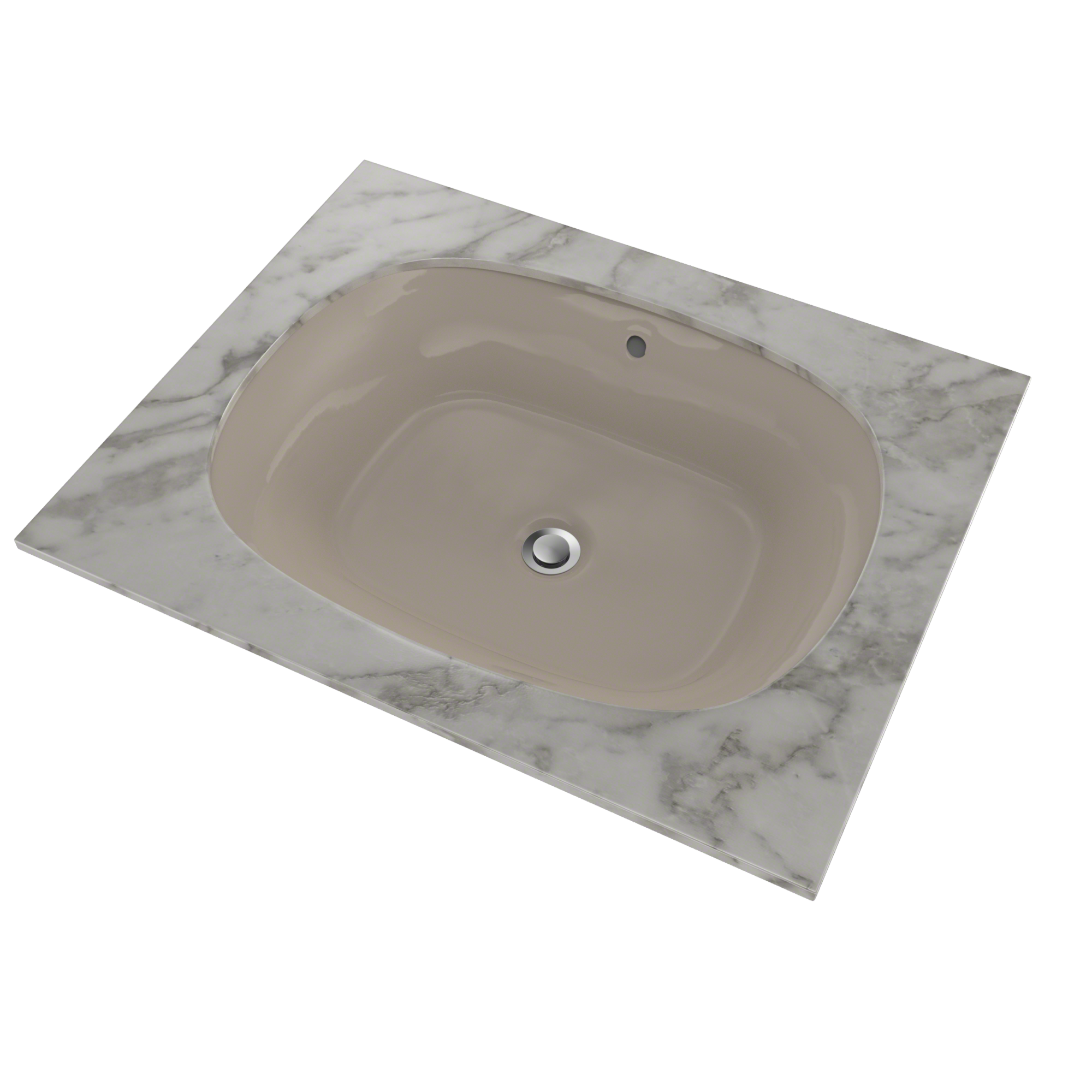 TOTO Maris 20-5/16" x 15-9/16" Oval Undermount Bathroom Sink with CEFIONTECT, Bone, Vitreous China, LT481G#03