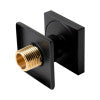 ALFI brand AB3820-BM Black Matte 2" Square Adjustable Shower Body Spray, Brass