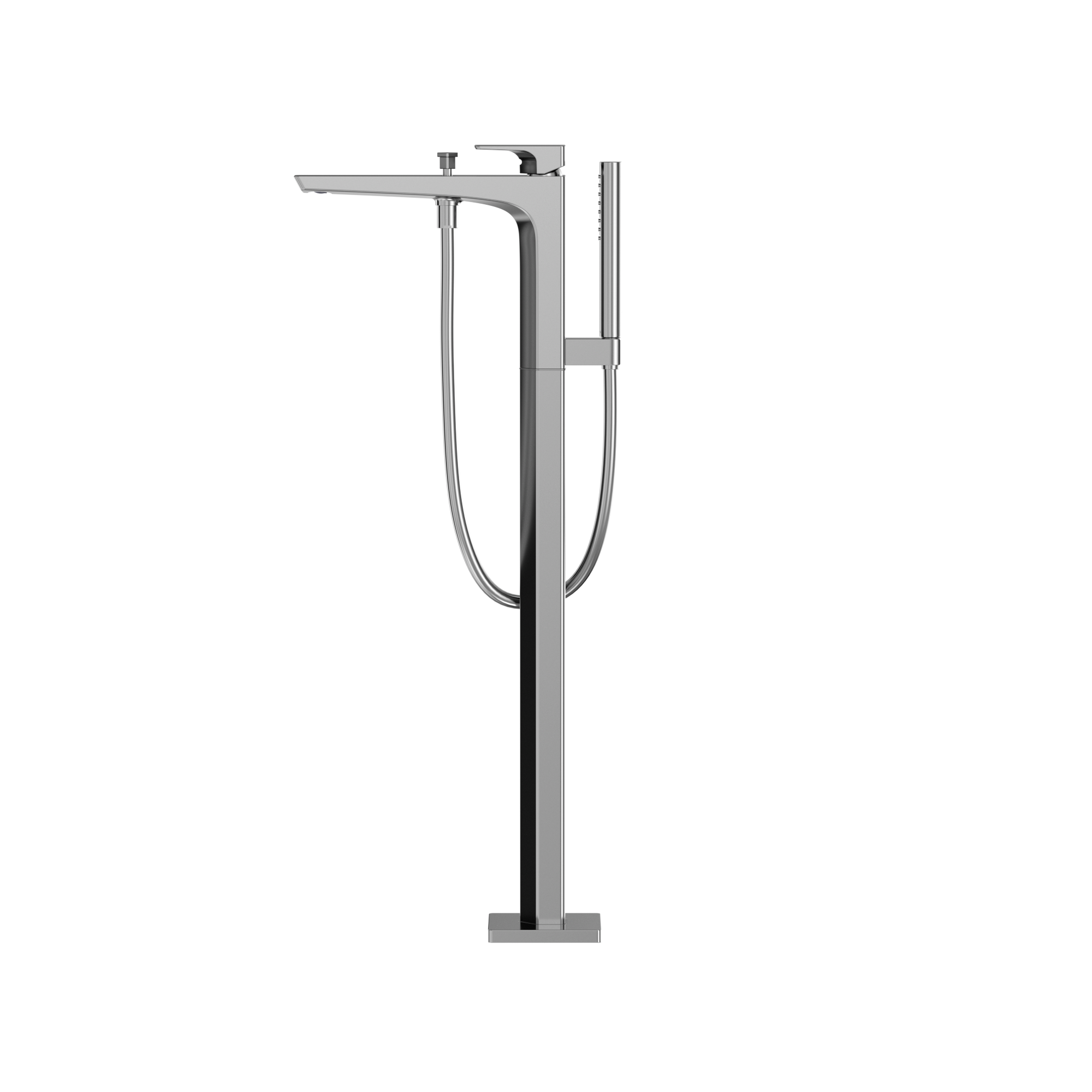 TOTO GE Single-Handle Free Standing Tub Filler with Handshower, Polished Chrome, Brass, TBG07306U#CP