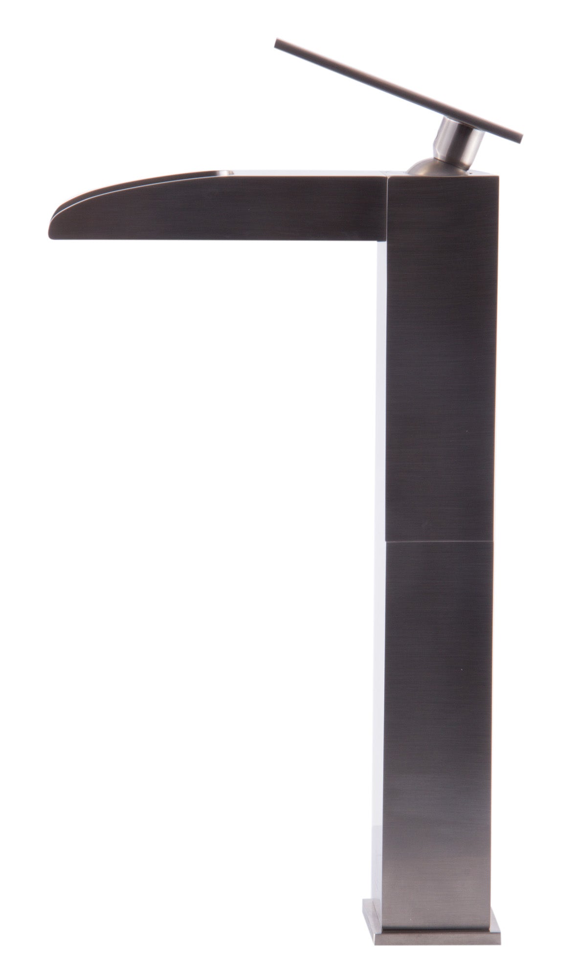 ALFI Brushed Nickel Single Hole Tall Waterfall Bathroom Faucet, AB1597-BN