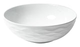 ALFI brand 15.13" x 15.13" Round Above Mount Porcelain Bathroom Sink, White, No Faucet Hole, ABC909