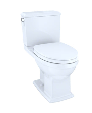 Alternate Image for TOTO Connelly WASHLET+ Two-Piece Elongated Dual Flush 1.28 and 0.9 GPF Universal Height Toilet with CEFIONTECT, Cotton White, Vitreous China, MS494124CEMFG#01