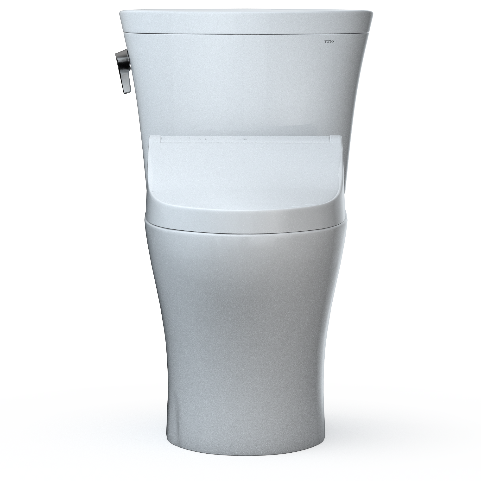TOTO WASHLET+ Aquia IV Arc Two-Piece Elongated Dual Flush 1.28 and 0.9 GPF Toilet with C5 Bidet Seat, Cotton White, Vitreous China|Plastic, MW4483084CEMFGN#01