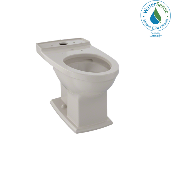 TOTO Connelly Universal Height Elongated Toilet Bowl with CEFIONTECT, Bone, Vitreous China, CT494CEFG#03