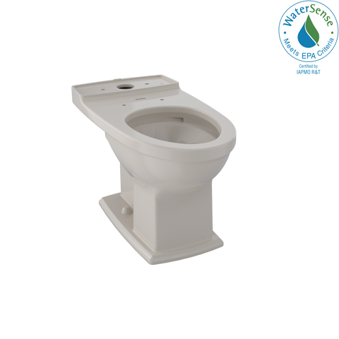 TOTO Connelly Universal Height Elongated Toilet Bowl with CEFIONTECT, Bone, Vitreous China, CT494CEFG#03