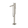TOTO GB Freestanding Bathroom Tub Filler with COMFORT GLIDE and COMFORT WAVE, Brushed Nickel, Brass, TBG10306U#BN