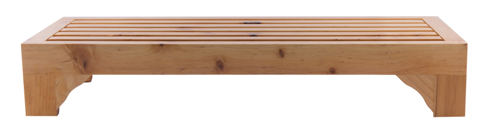 ALFI brand Cedar Wood, Natural Wood, AB4409 4" Modern Wooden Stepping Stool Multi-Purpose Accessory