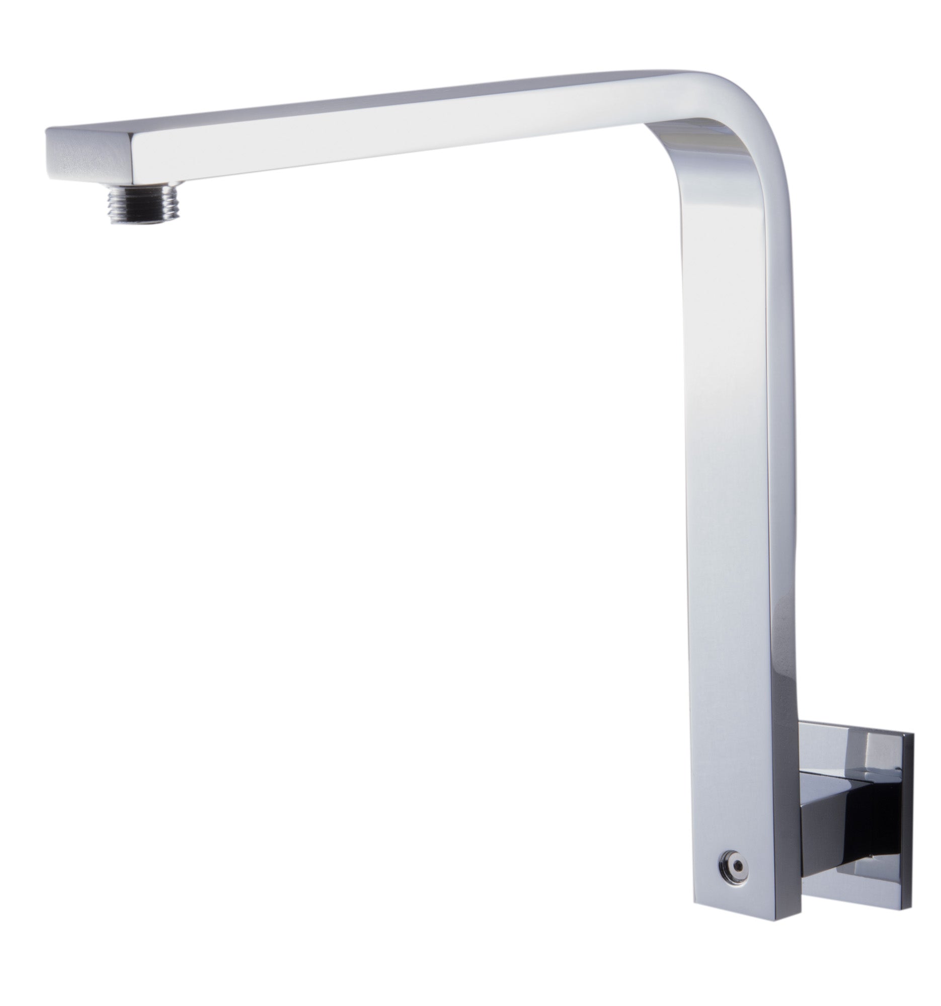 ALFI brand AB12GSW-PC Polished Chrome 12" Square Raised Wall Mounted Shower Arm, Brass