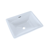 TOTO Promenade Rectangular Undermount Bathroom Sink, Cotton White, Vitreous China, LT533#01