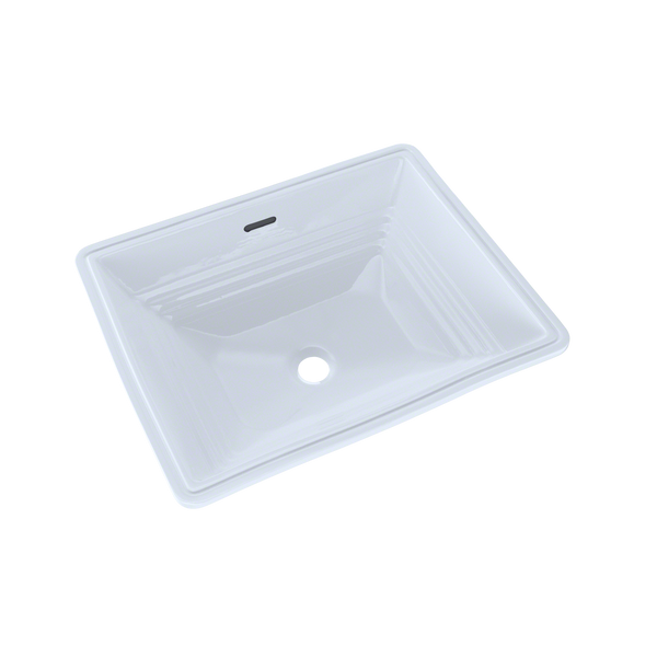 TOTO Promenade Rectangular Undermount Bathroom Sink, Cotton White, Vitreous China, LT533#01