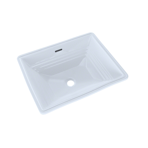 TOTO Promenade Rectangular Undermount Bathroom Sink, Cotton White, Vitreous China, LT533#01