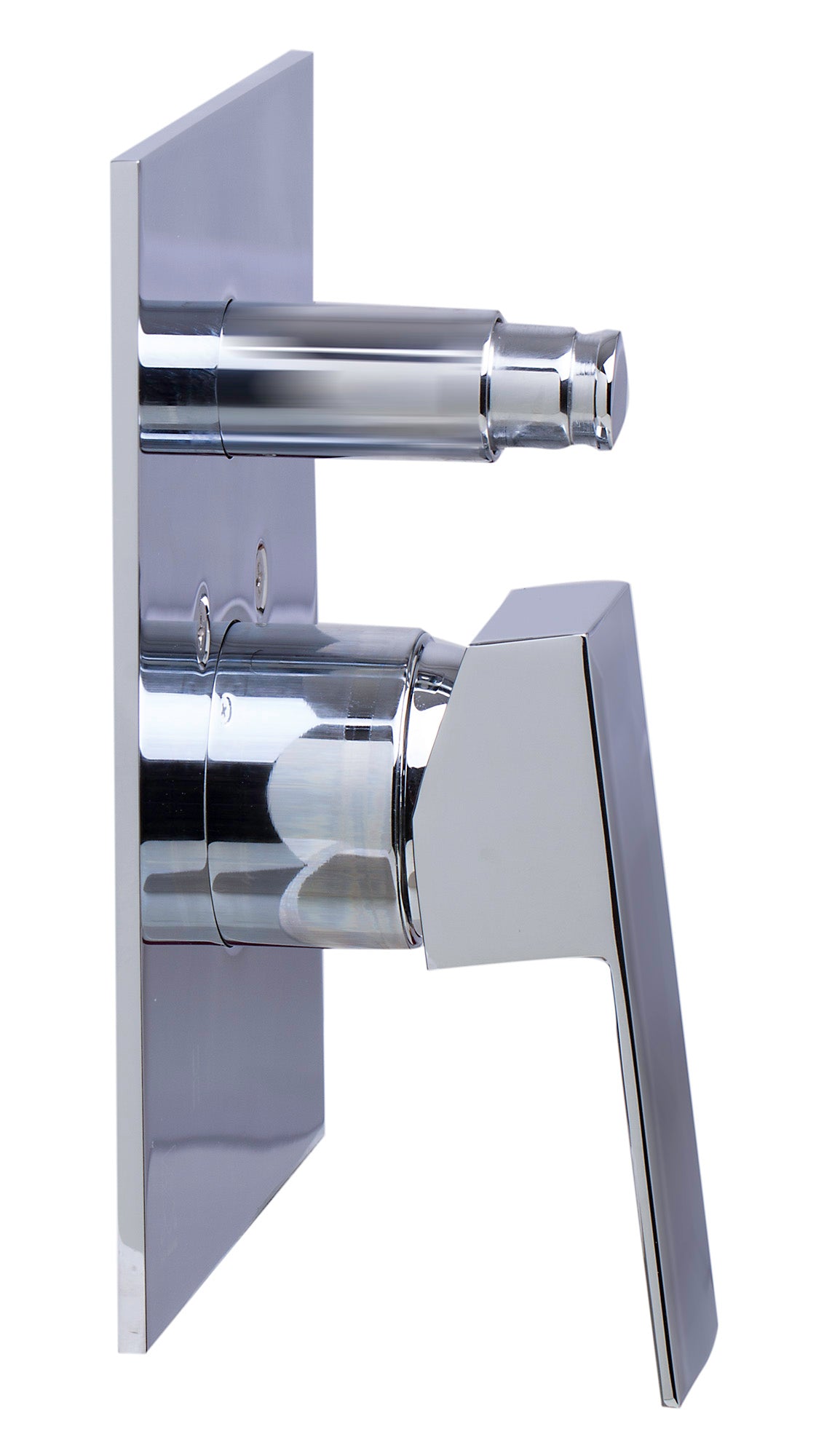 ALFI brand AB5601-PC Polished Chrome Shower Valve Mixer with Square Lever Handle and Diverter, Brass