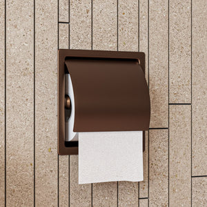 Alternate Image for ALFI brand ABTPP77-BC PVD Brushed Copper Stainless Steel Recessed Toilet Paper Holder with Cover