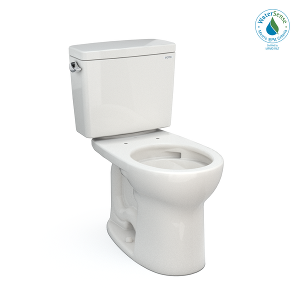 TOTO Drake Two-Piece Round 1.28 GPF Universal Height TORNADO FLUSH Toilet with CEFIONTECT, Colonial White, Vitreous China, CST775CEFG#11